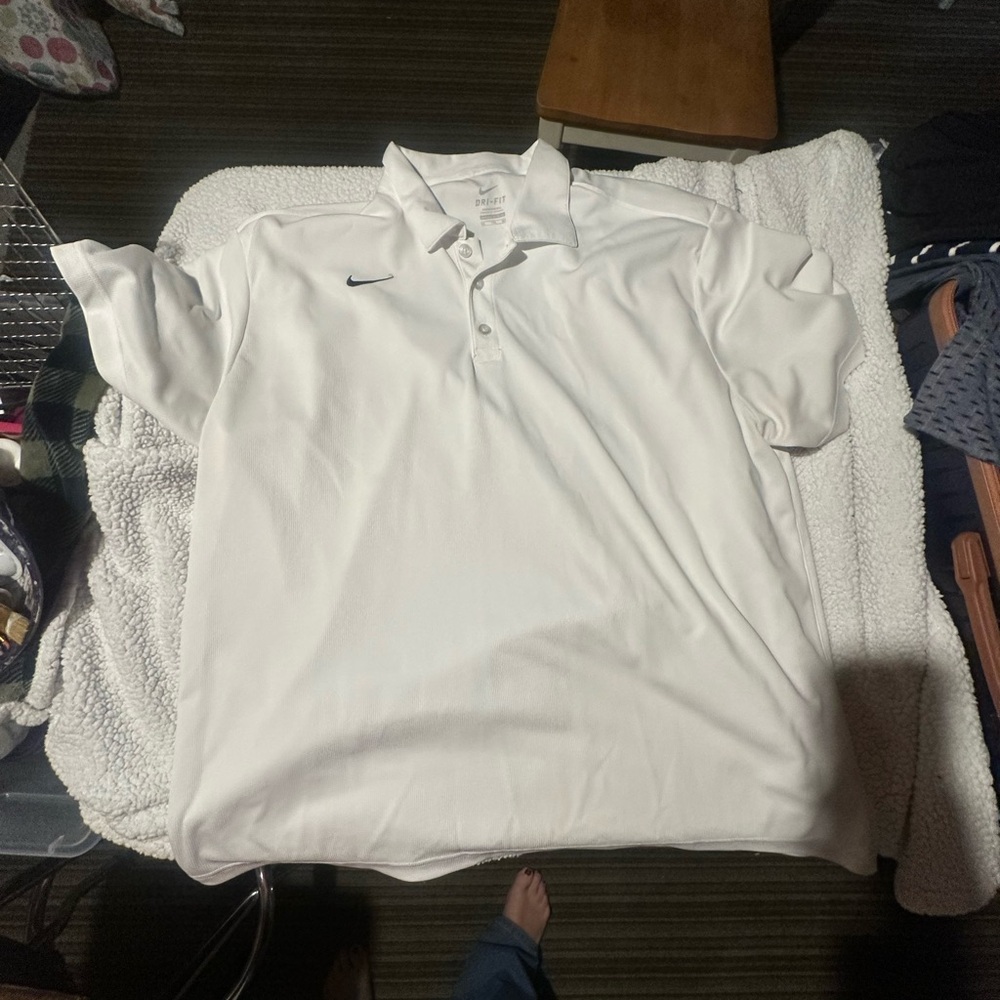 Nike Men's Classic White Polo Shirt